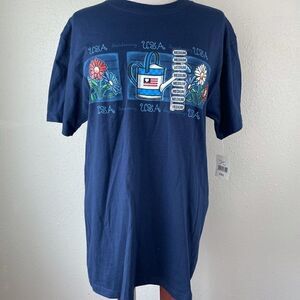 NWT PBX Basics USA Gardening T-Shirt Size M